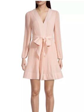 Milly Liv Pleated Belted Minidress